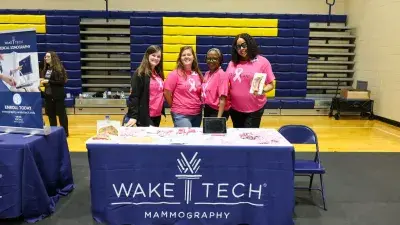 Wake Tech staff prepare to meet prospective students and others at the annual Fall Open House.