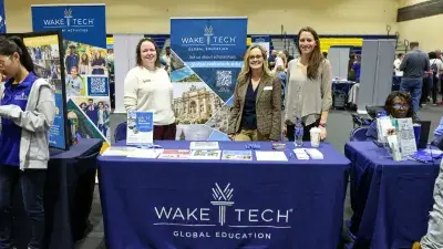 Wake Tech staff prepare to meet prospective students and others at the annual Fall Open House.