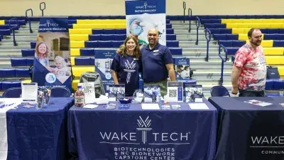 Wake Tech staff prepare to meet prospective students and others at the annual Fall Open House.