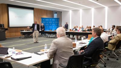 US Senator Richard Burr visited Wake Tech’s RTP Campus in Morrisville today. He addressed a Wake Tech Foundation Board meeting.