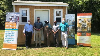 Wake Tech Carpentry Students Donate Storage Shed to Habitat for Humanity