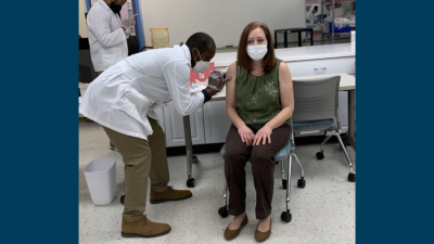 First Employee Vaccination Clinic Held at Perry Health Sciences Campus