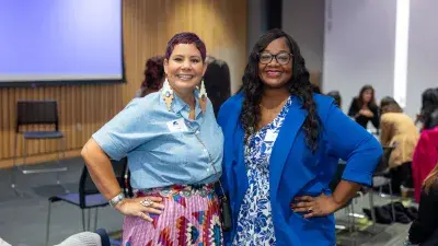 Wake Tech faculty and staff members participated in a Wake Invests in Women Collective Conversation event focused on artificial intelligence in the workplace.