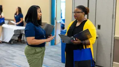One of the hundreds of people who attended Wake Tech's Job Fair