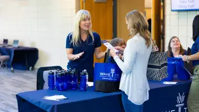 One of the hundreds of people who attended Wake Tech's Job Fair