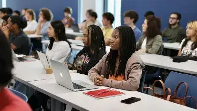 Wake Tech students sit in a classroom on the first day of the 2024-25 academic year.
