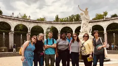Wake Tech students make dough during a 2024 Study Abroad trip to Salzburg, Austria.