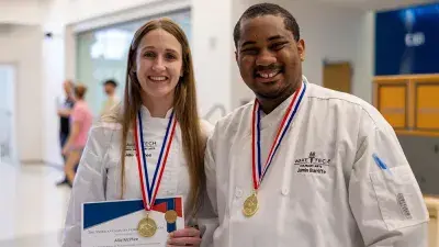 Wake Tech students won 31 medals for artistic chocolate and sugar showpieces and elaborate wedding cakes at the North Carolina American Culinary Federation competition.