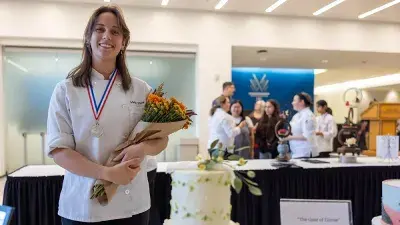 Wake Tech students won 31 medals for artistic chocolate and sugar showpieces and elaborate wedding cakes at the North Carolina American Culinary Federation competition.