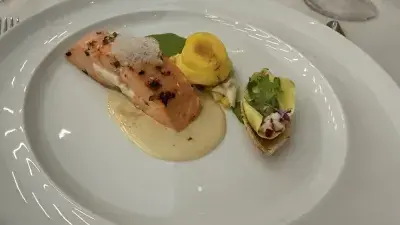Members of Culinary Team USA prepare dishes for a fundraising dinner at Wake Tech that will help pay for expenses during the team's trip to Germany for the 2028 Culinary Olympics.