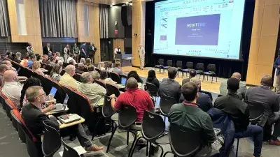 Wake Tech President Dr. Scott Ralls speaks at the state Department of Information Technology Innovation Day event.