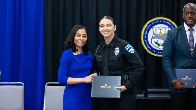 Fifteen cadets graduated from Wake Tech's Basic Law Enforcement Training Academy on May 20, 2025. (Court Johnson/Wake Tech)