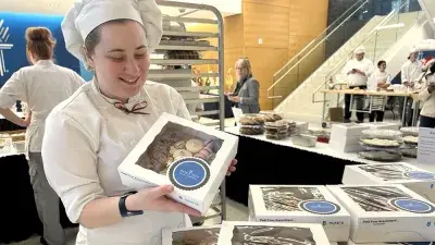 Baking & Pastry Arts students wowed visitors with their creativity and craftsmanship during the popular Bakers' Row showcase.