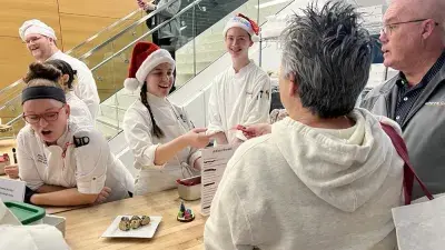 Baking & Pastry Arts students wowed visitors with their creativity and craftsmanship during the popular Bakers' Row showcase.