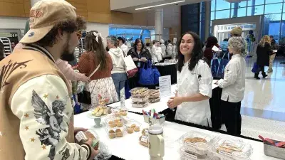 Baking & Pastry Arts students wowed visitors with their creativity and craftsmanship during the popular Bakers' Row showcase.