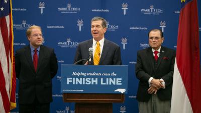 NC Governor Highlights Community College Completion at Southern Wake Campus 