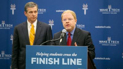 NC Governor Highlights Community College Completion at Southern Wake Campus 