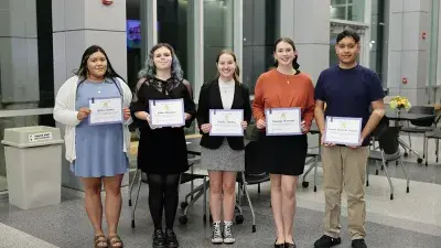 Twelve Wake Tech students were inducted into Sigma Kappa Delta, the national honor society for English and literature excellence at two-year colleges.