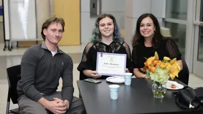 Twelve Wake Tech students were inducted into Sigma Kappa Delta, the national honor society for English and literature excellence at two-year colleges.