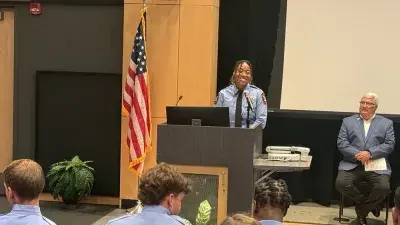 Twenty cadets graduated from the Career in a Year Fire Academy, a partnership between Wake Tech and Wake County, on June 18, 2025.