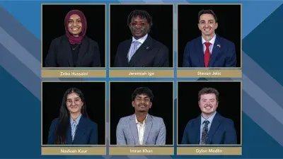 Image of six of the 17 Wake Tech Goodnight Scholars 