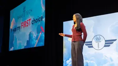 Wake Tech President Dr. Scott Ralls and Vice President of Development & Strategic Partnerships Matt Smith