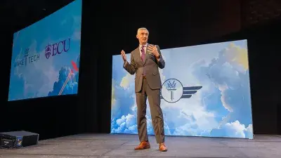 Wake Tech President Dr. Scott Ralls and Vice President of Development & Strategic Partnerships Matt Smith