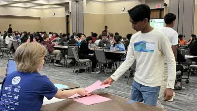 More than 200 of the area's brightest middle and high school students competed in the annual North Carolina Regional Math Contest.
