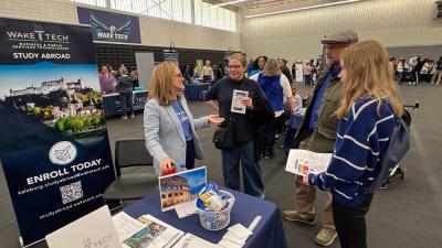 Wake Tech students and staff show off Scott Northern Wake Campus during the college's Open House.