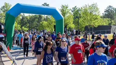 Wake Tech President Dr. Scott Ralls thanks sponsors and supporters of Reach, Rally & Run.