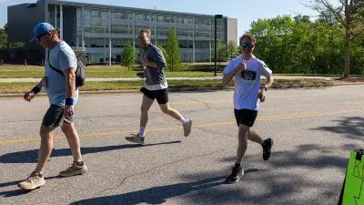 Wake Tech President Dr. Scott Ralls thanks sponsors and supporters of Reach, Rally & Run.