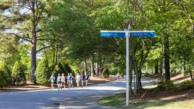 Wake Tech President Dr. Scott Ralls thanks sponsors and supporters of Reach, Rally & Run.
