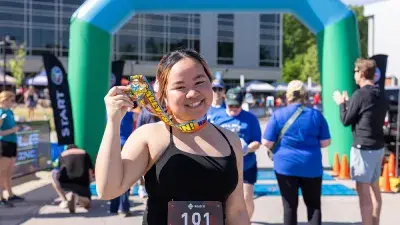 Wake Tech President Dr. Scott Ralls thanks sponsors and supporters of Reach, Rally & Run.
