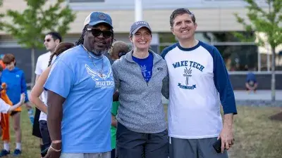Wake Tech President Dr. Scott Ralls thanks sponsors and supporters of Reach, Rally & Run.