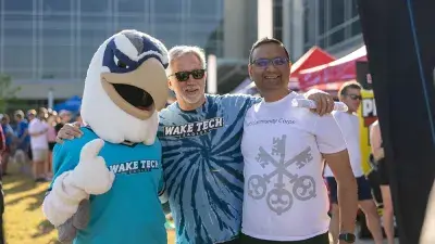 Wake Tech President Dr. Scott Ralls thanks sponsors and supporters of Reach, Rally & Run.