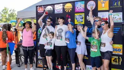 Wake Tech President Dr. Scott Ralls thanks sponsors and supporters of Reach, Rally & Run.