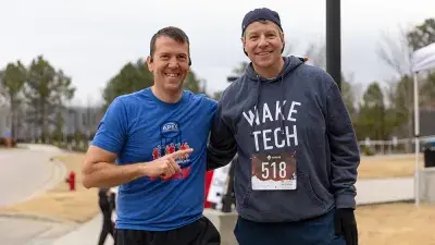 Runners hit the pavement to raise funds for the Wake Tech Foundation.