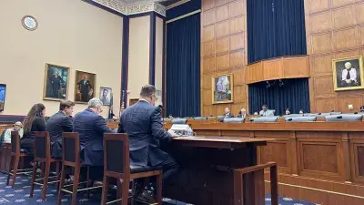 Image of Wake Tech President Dr. Scott Ralls following his appearance before a U.S. House committee