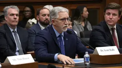 Image of Wake Tech President Dr. Scott Ralls following his appearance before a U.S. House committee