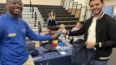 Prospective Wake Tech students attend the 2025 Spring Open House.