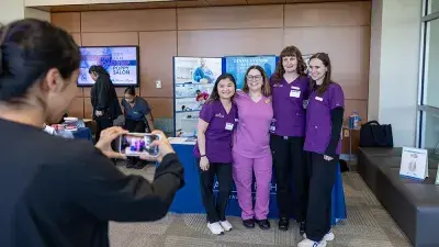 People line up to attend Wake Tech's Spring 2026 Open House.