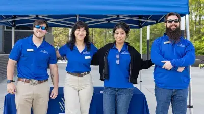 People line up to attend Wake Tech's Spring 2026 Open House.