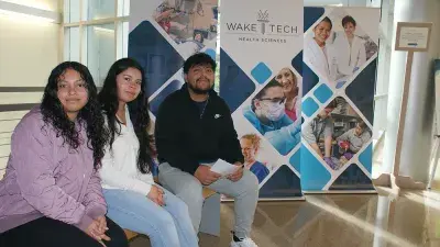 Prospective Wake Tech students attend the 2025 Spring Open House.