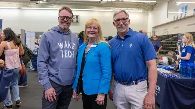 People line up to attend Wake Tech's Spring 2026 Open House.