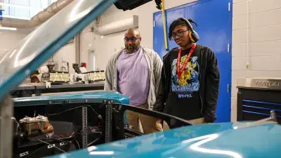 People line up to attend Wake Tech's Spring 2026 Open House.
