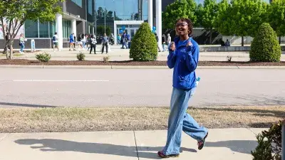 People line up to attend Wake Tech's Spring 2026 Open House.