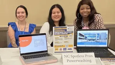 Business Administration students showcase projects designed to help area small businesses.