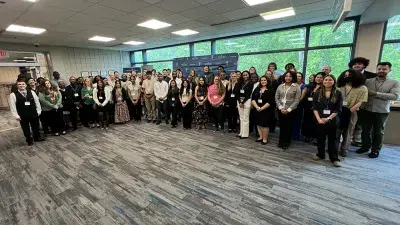 Business Administration students showcase projects designed to help area small businesses.
