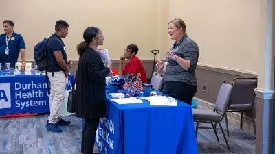 More than 100 veterans and active-duty military personnel attended the Veterans Employment and Resource Summit at Wake Tech.