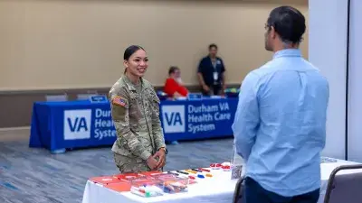 More than 100 veterans and active-duty military personnel attended the Veterans Employment and Resource Summit at Wake Tech.